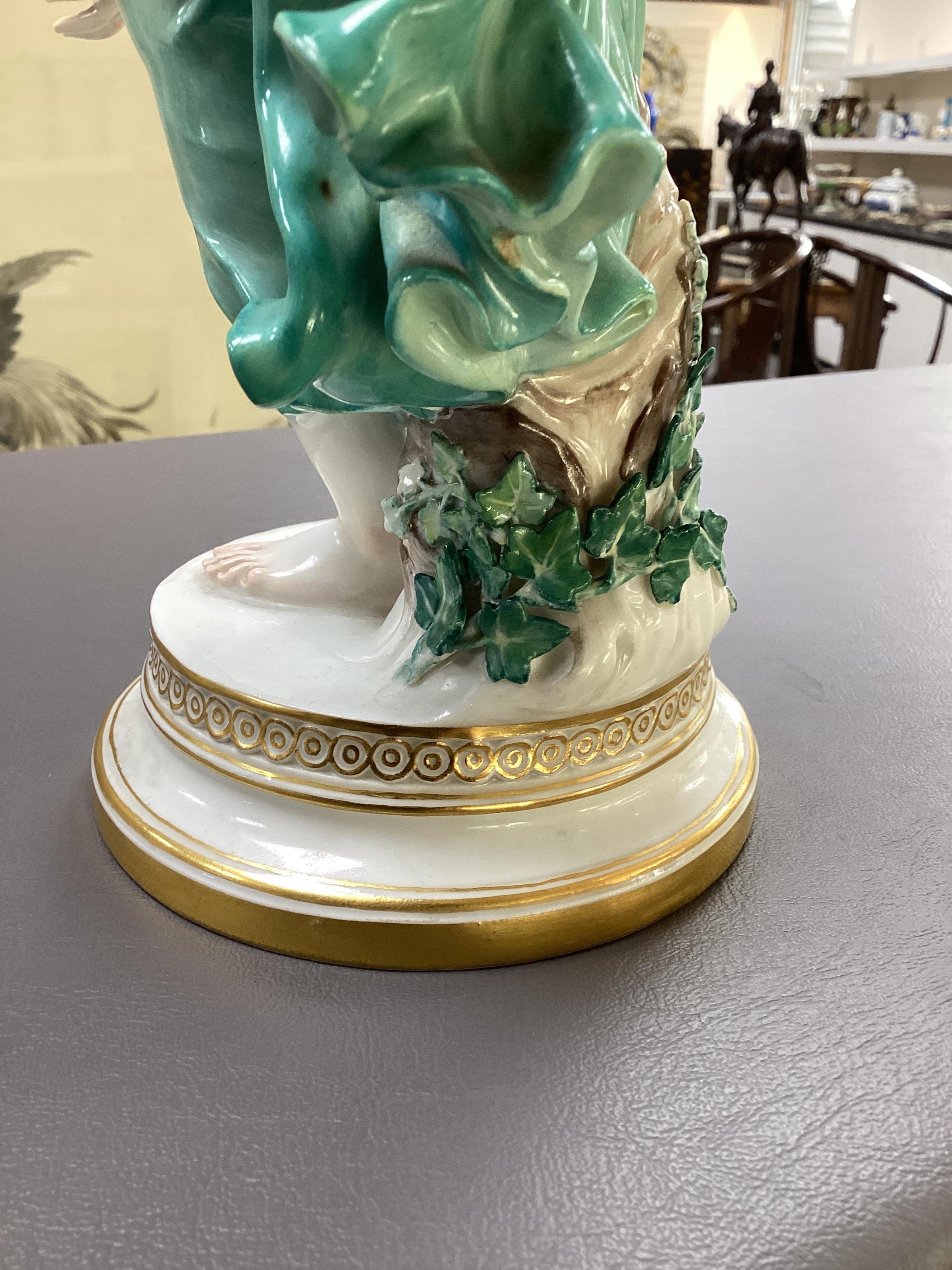 A Meissen porcelain figure, known as the 'Kugelspielerin', circa 1905, modelled by Walter Schott